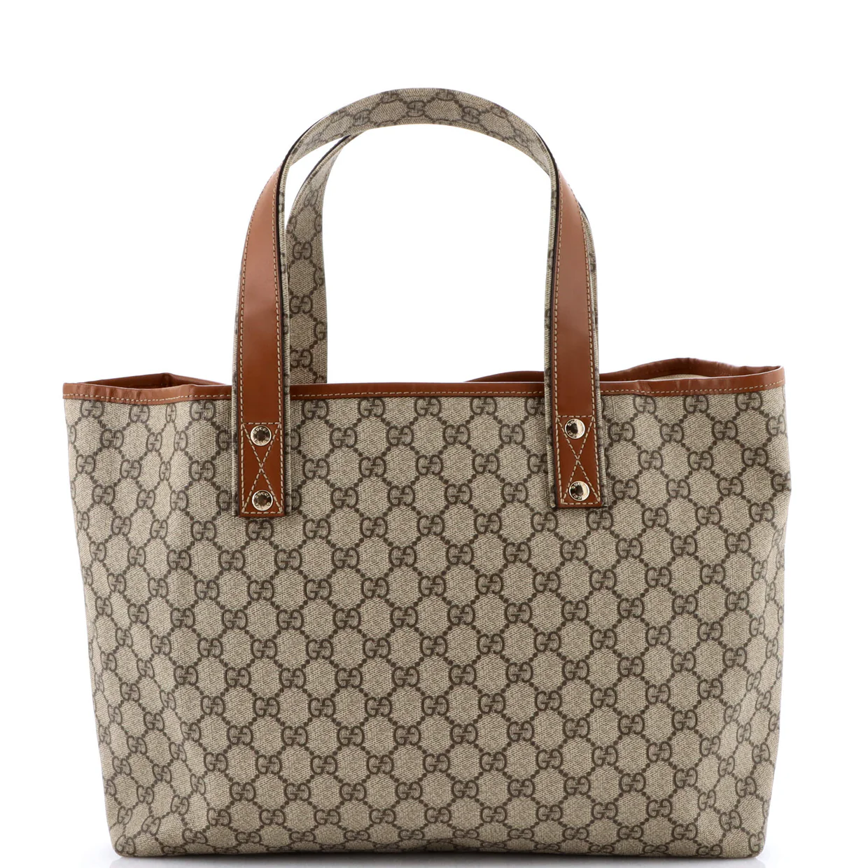 Web Loop Tote GG Coated Canvas Medium - Deep Luxury