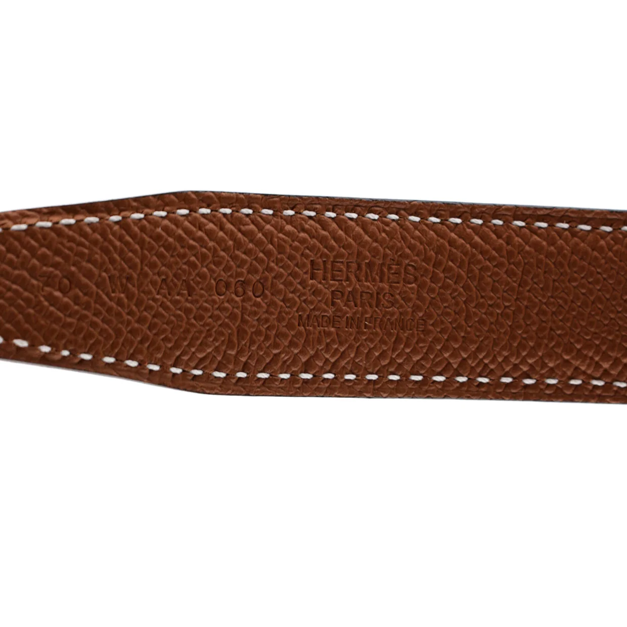 H Torsade Buckle Reversible Belt Leather Thin - Deep Luxury