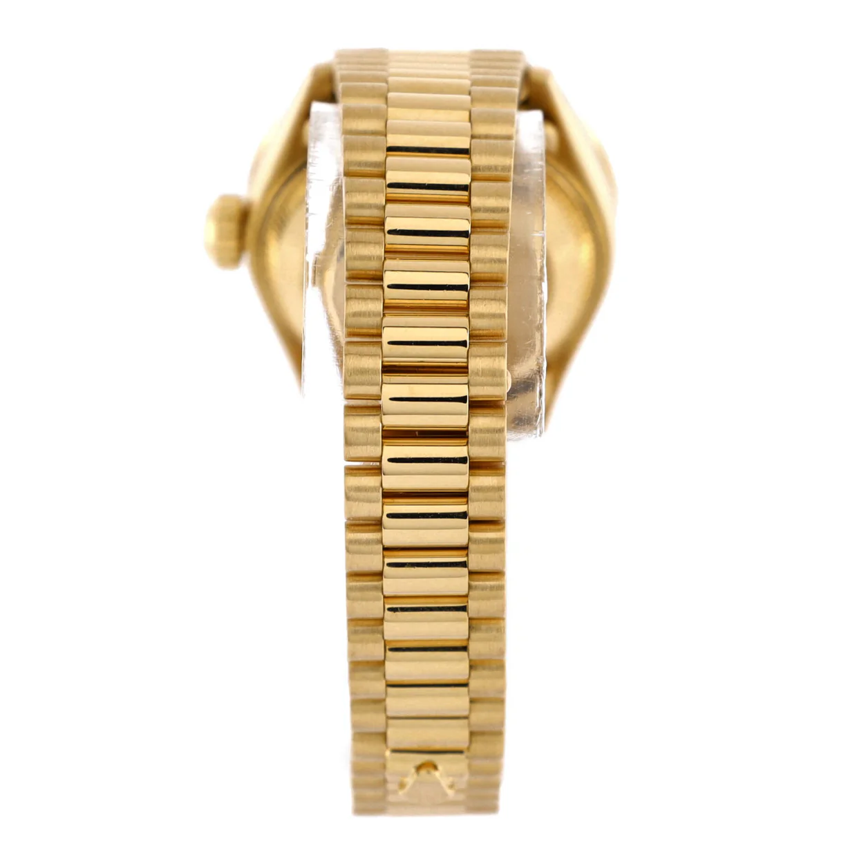 Oyster Perpetual President Datejust Automatic Watch Yellow Gold with Diamond Bezel and Markers 26 - Deep Luxury