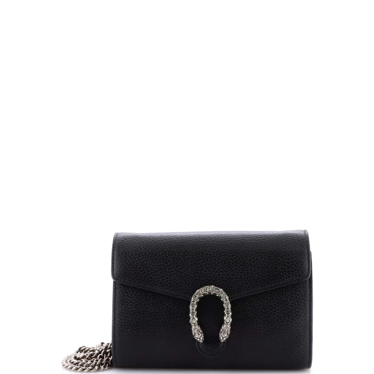 Dionysus Chain Wallet Leather with Embellished Detail Small - Deep Luxury