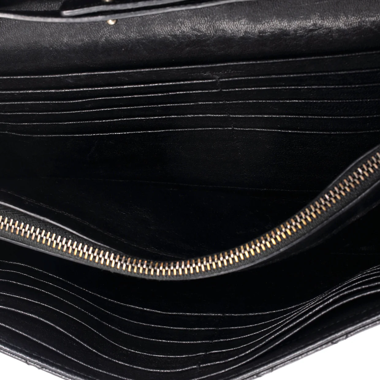 Classic Monogram Chain Wallet Mixed Matelasse Leather Medium - Deep Luxury