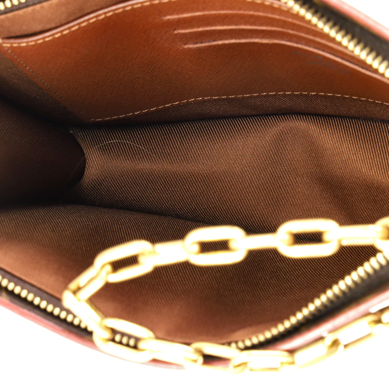 Legacy Chain Clutch Monogram Canvas - Deep Luxury