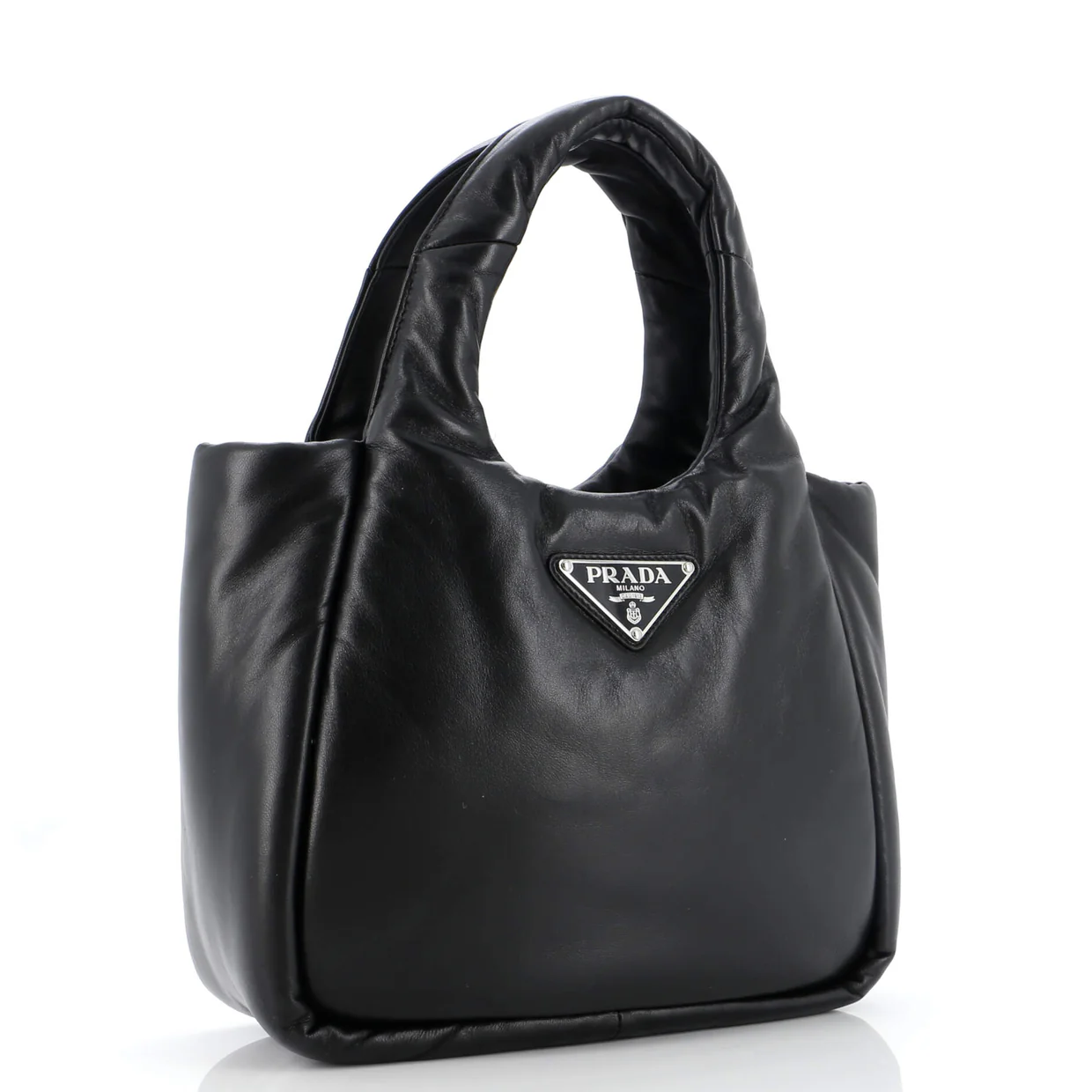 Padded Soft Tote Leather Medium - Deep Luxury