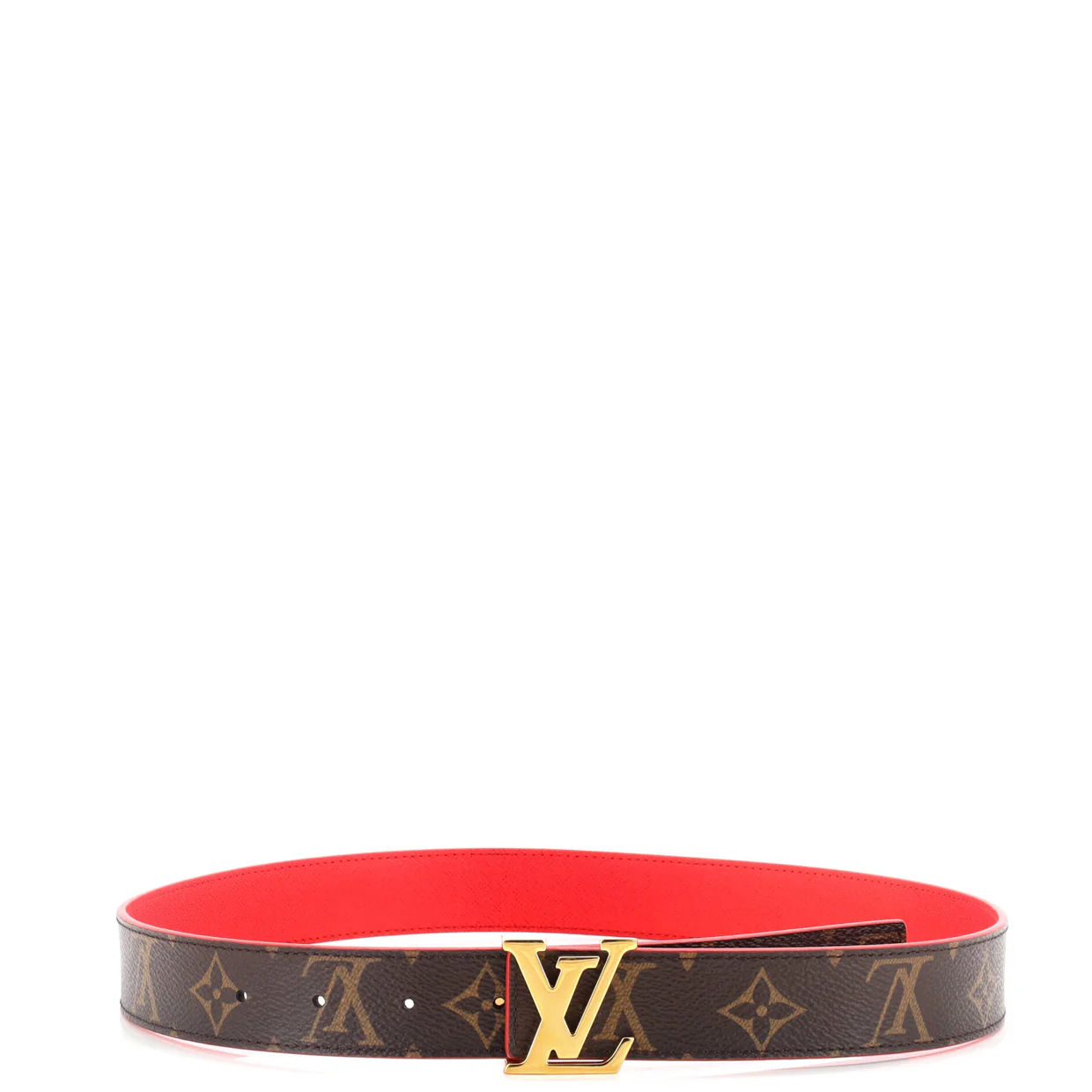 LV Initiales Reversible Belt Monogram Canvas and Leather Medium - Deep Luxury