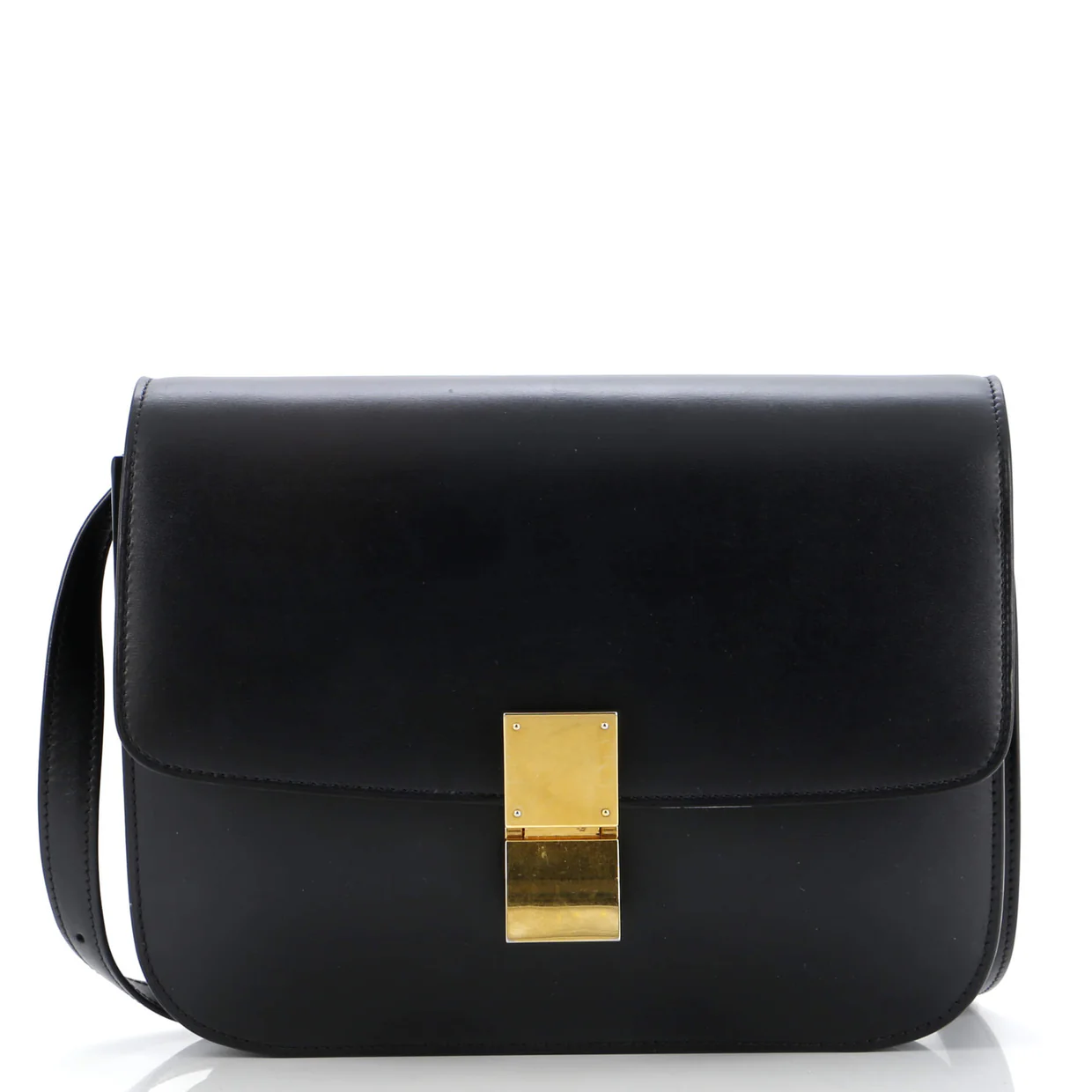 Classic Box Bag Smooth Leather Medium - Deep Luxury