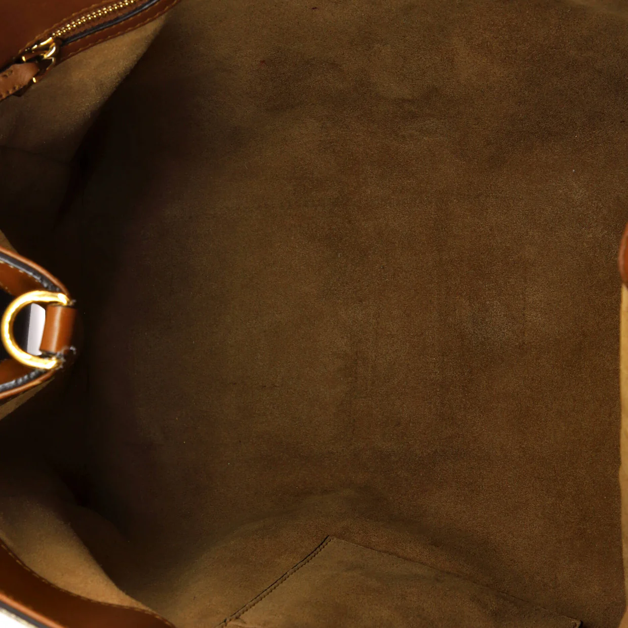 Trapezoid Top Handle Tote GG Coated Canvas Medium - Deep Luxury