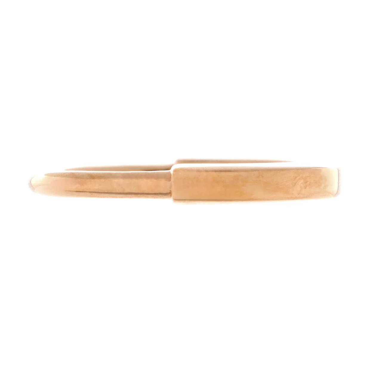 Lock Ring 18K Rose Gold - Deep Luxury