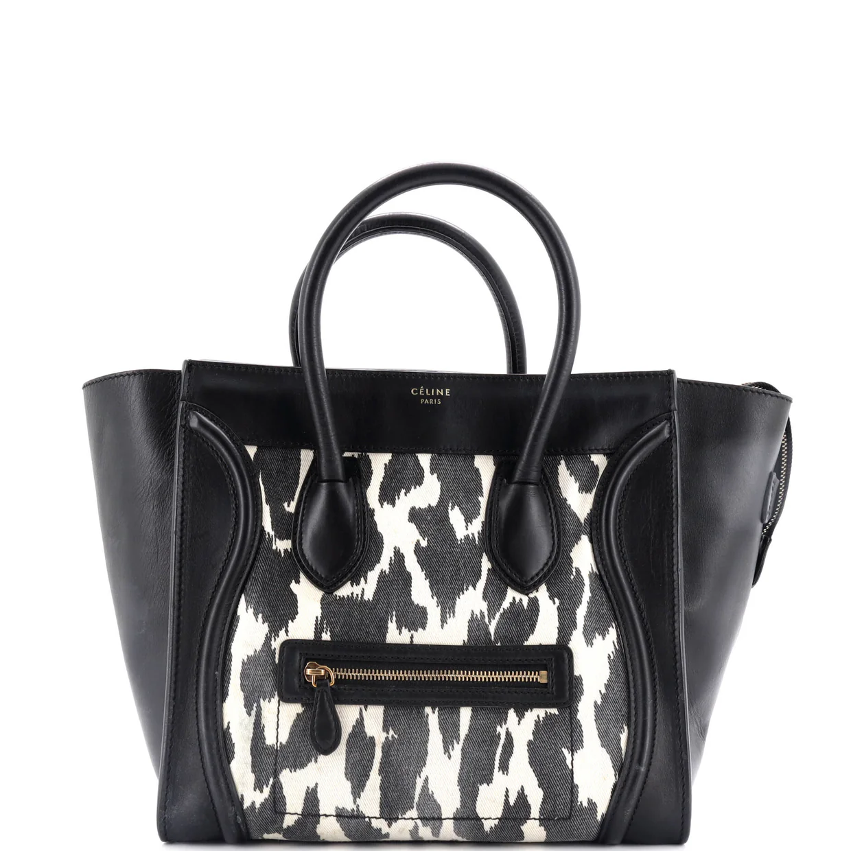 Luggage Bag Printed Canvas and Leather Mini - Deep Luxury