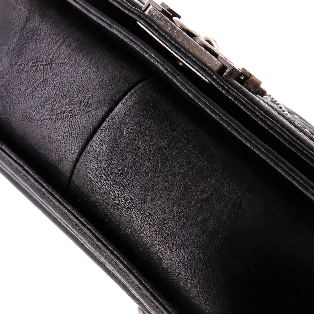 Boy Flap Bag Studded Quilted Distressed Calfskin Old Medium - Deep Luxury