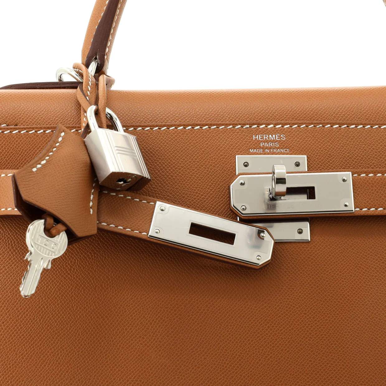 Kelly Handbag Gold Madame with Palladium Hardware 28 - Deep Luxury