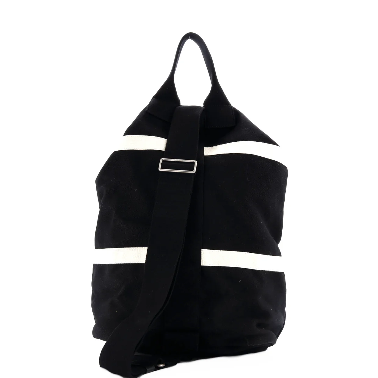 Rive Gauche Drawstring Sling Bag Embroidered Canvas - Deep Luxury