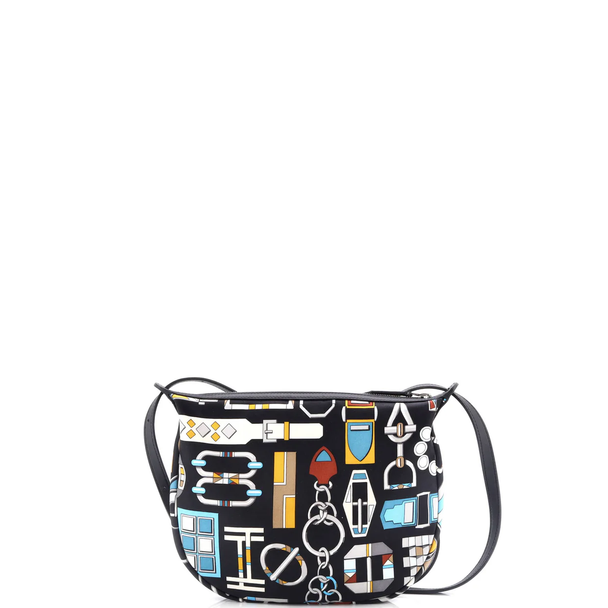 Sursoie To Go Pouch Printed Silk and Leather - Deep Luxury