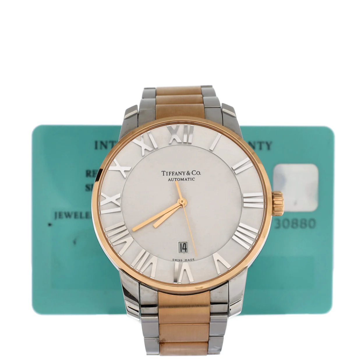 Atlas Dome Automatic Watch Stainless Steel and Rose Gold 42 - Deep Luxury