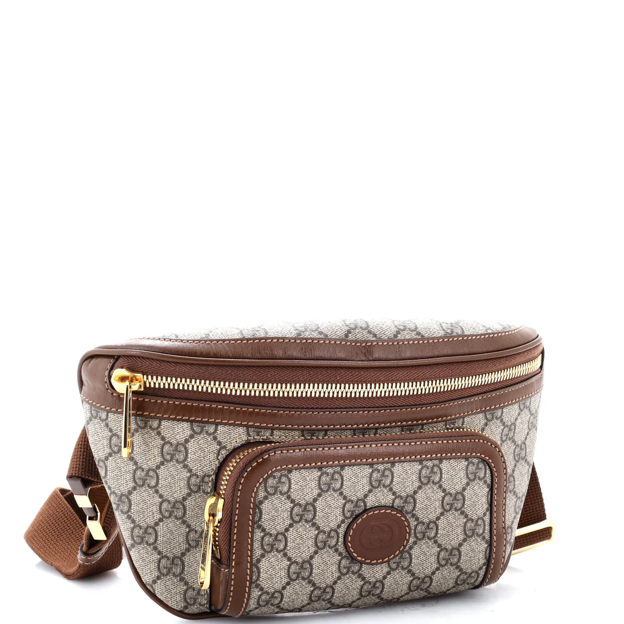 Interlocking G Patch Belt Bag GG Coated Canvas - Deep Luxury