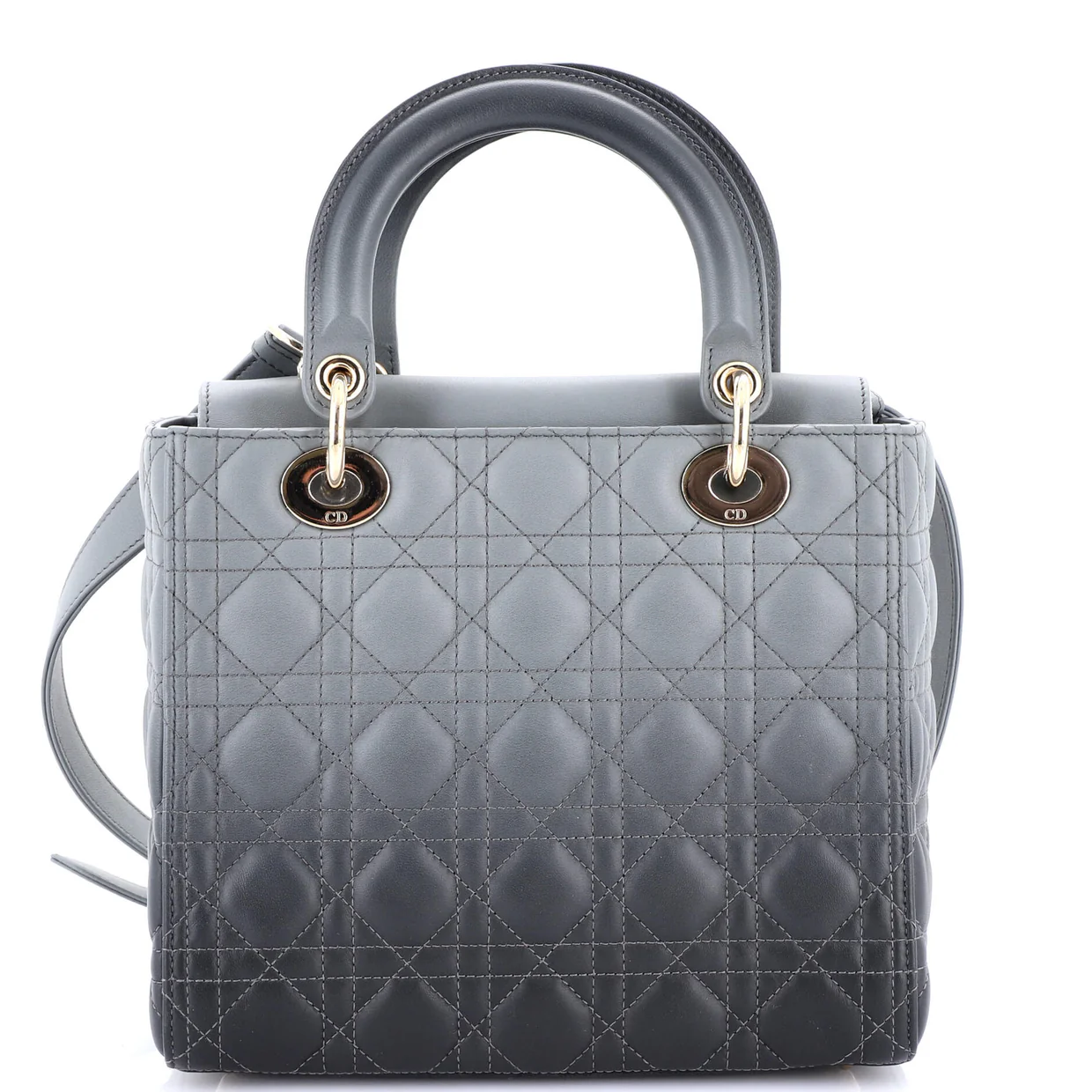 Lady Dior Bag Cannage Quilt Gradient Lambskin Medium - Deep Luxury