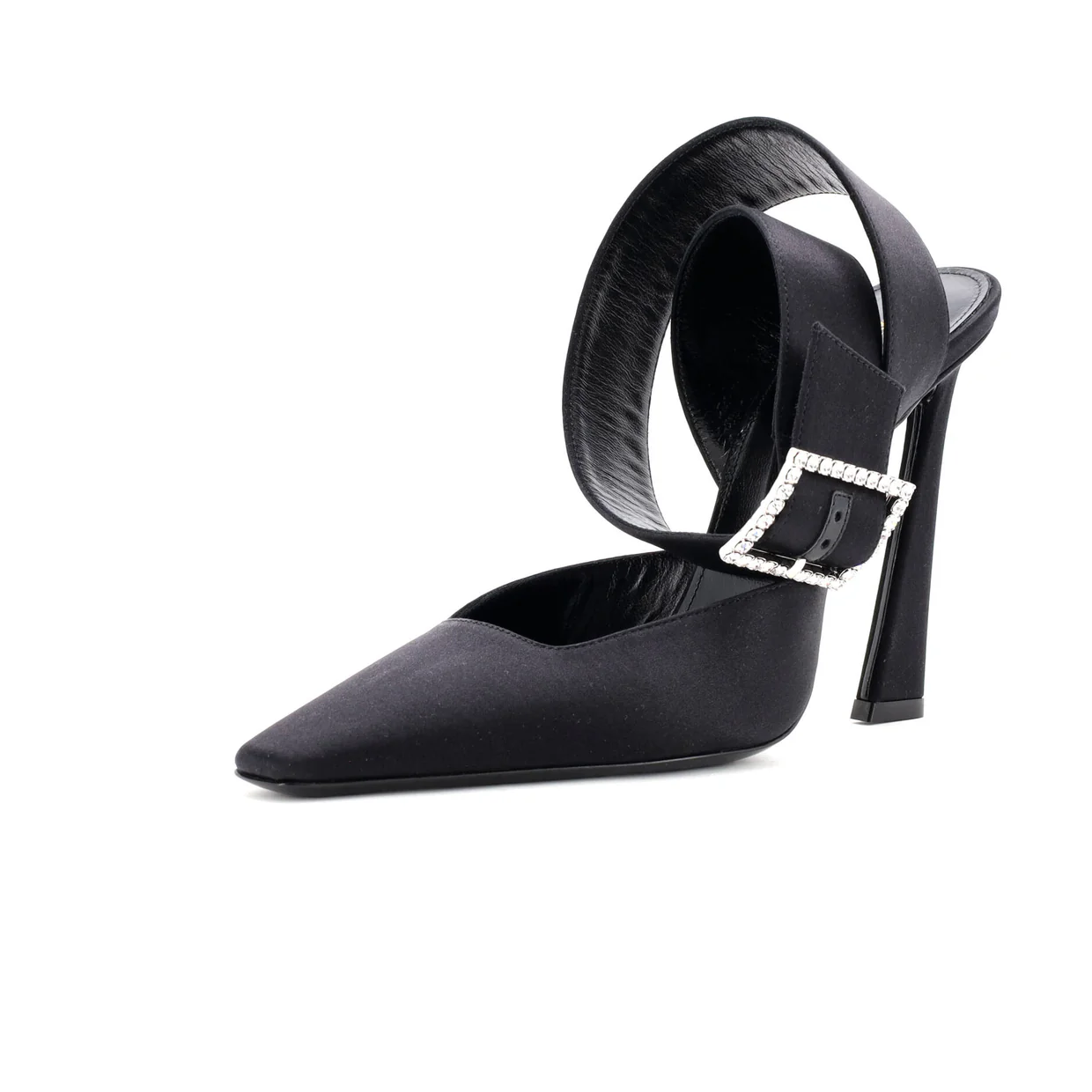 Women's Claude Ankle Strap Pumps Satin - Deep Luxury