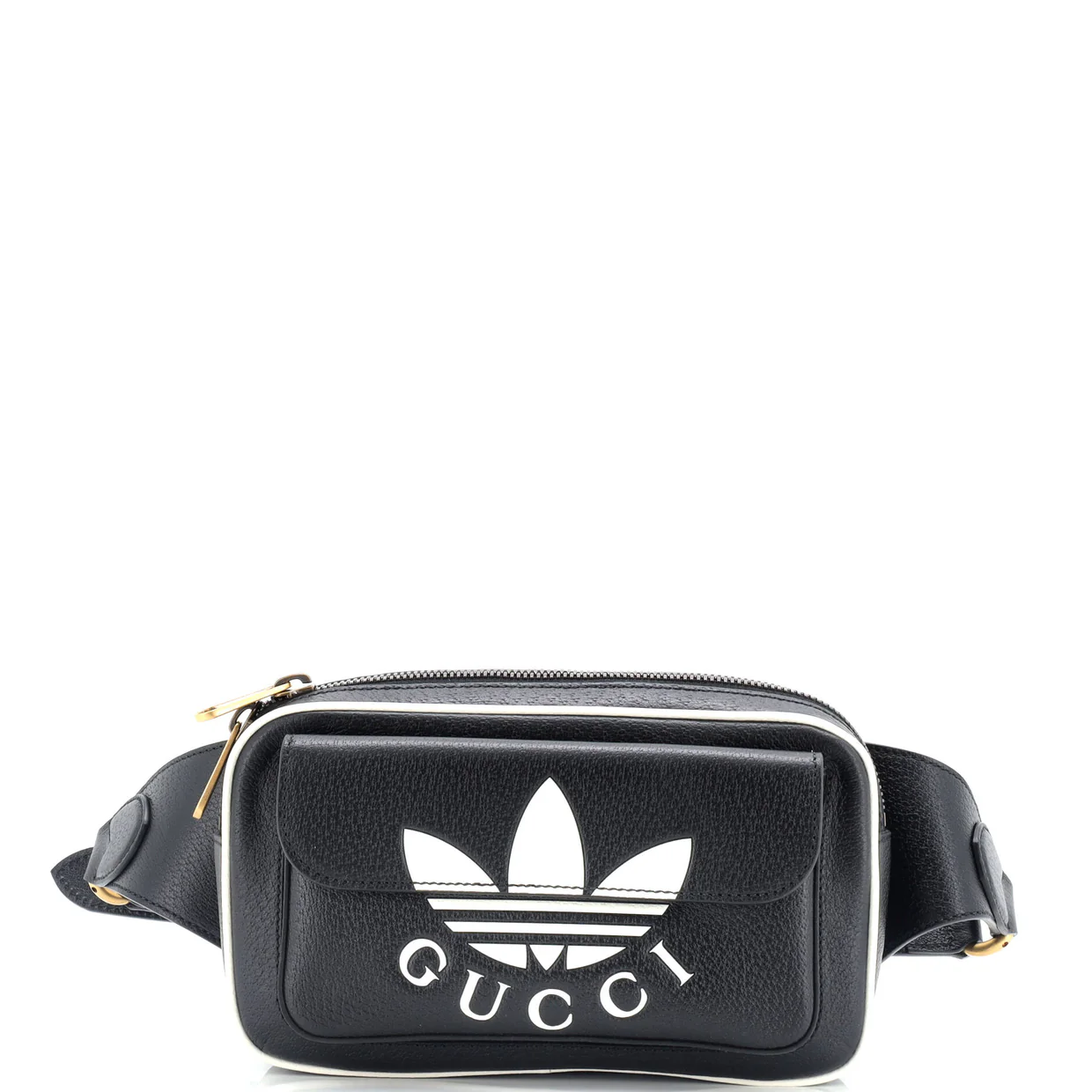 x adidas Zip Belt Bag Leather - Deep Luxury