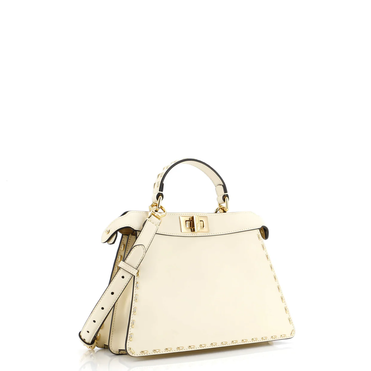 Peekaboo ISeeU Bag Studded Leather Small - Deep Luxury