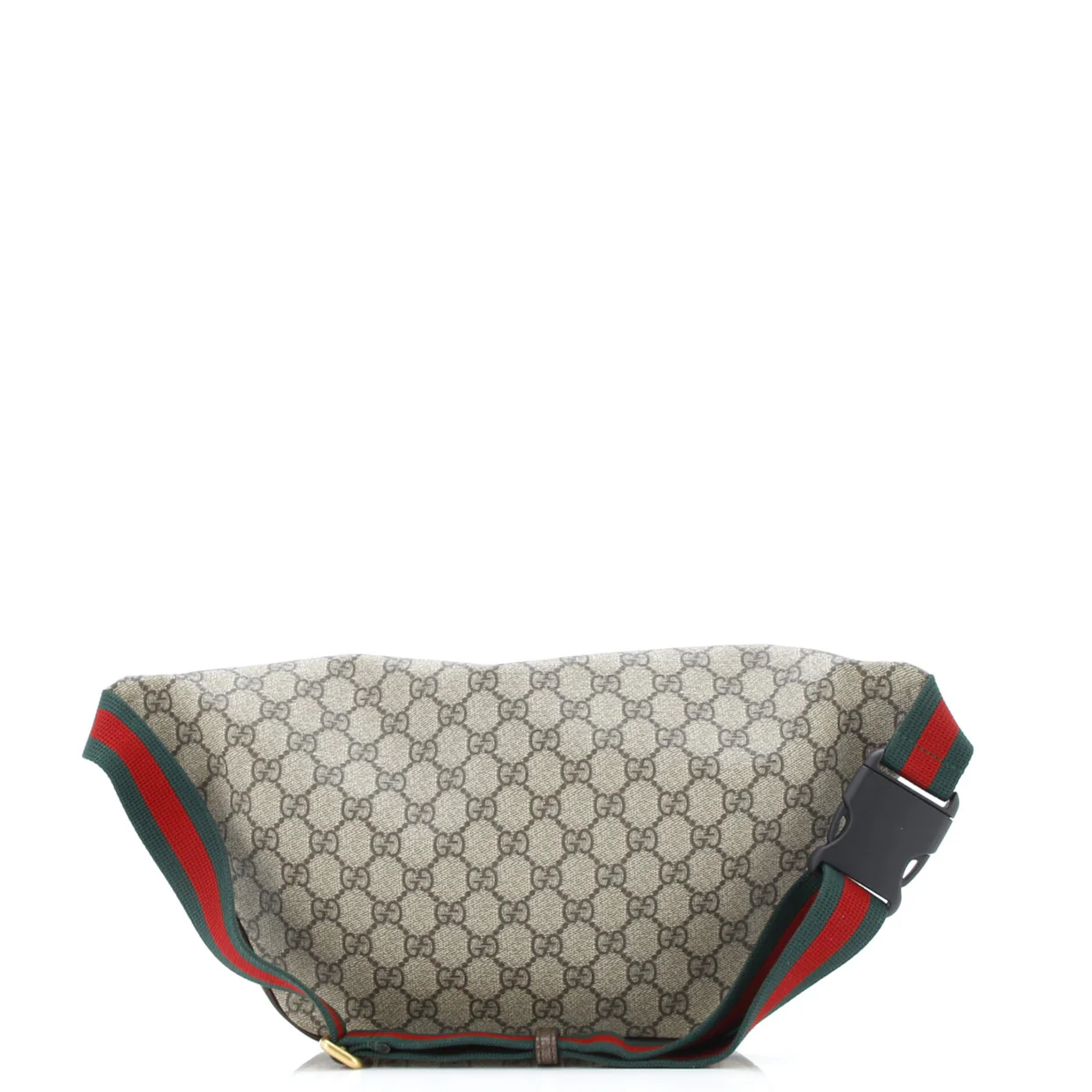 Courrier Zip Belt Bag GG Coated Canvas with Applique - Deep Luxury