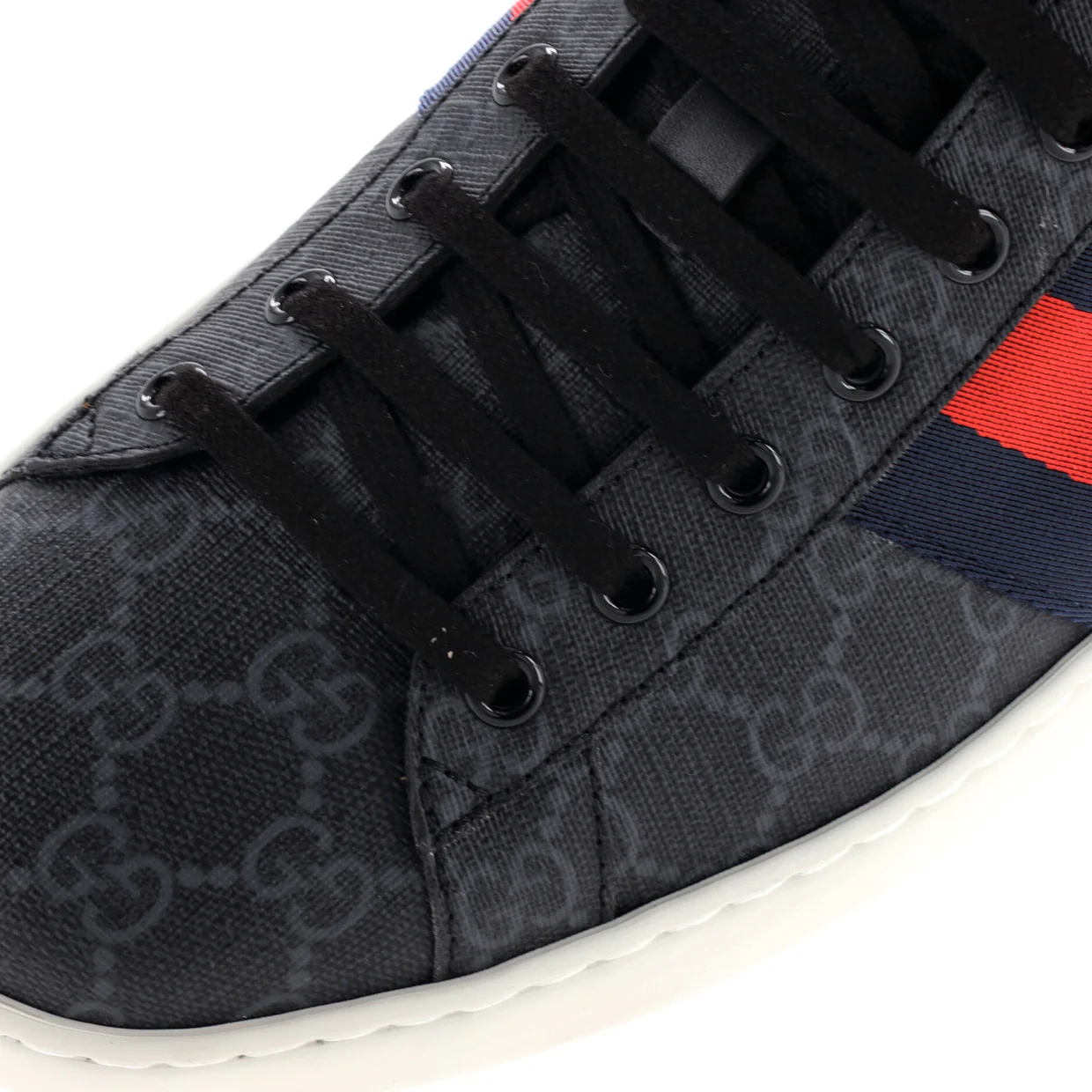 Ace Sneakers GG Coated Canvas - Deep Luxury