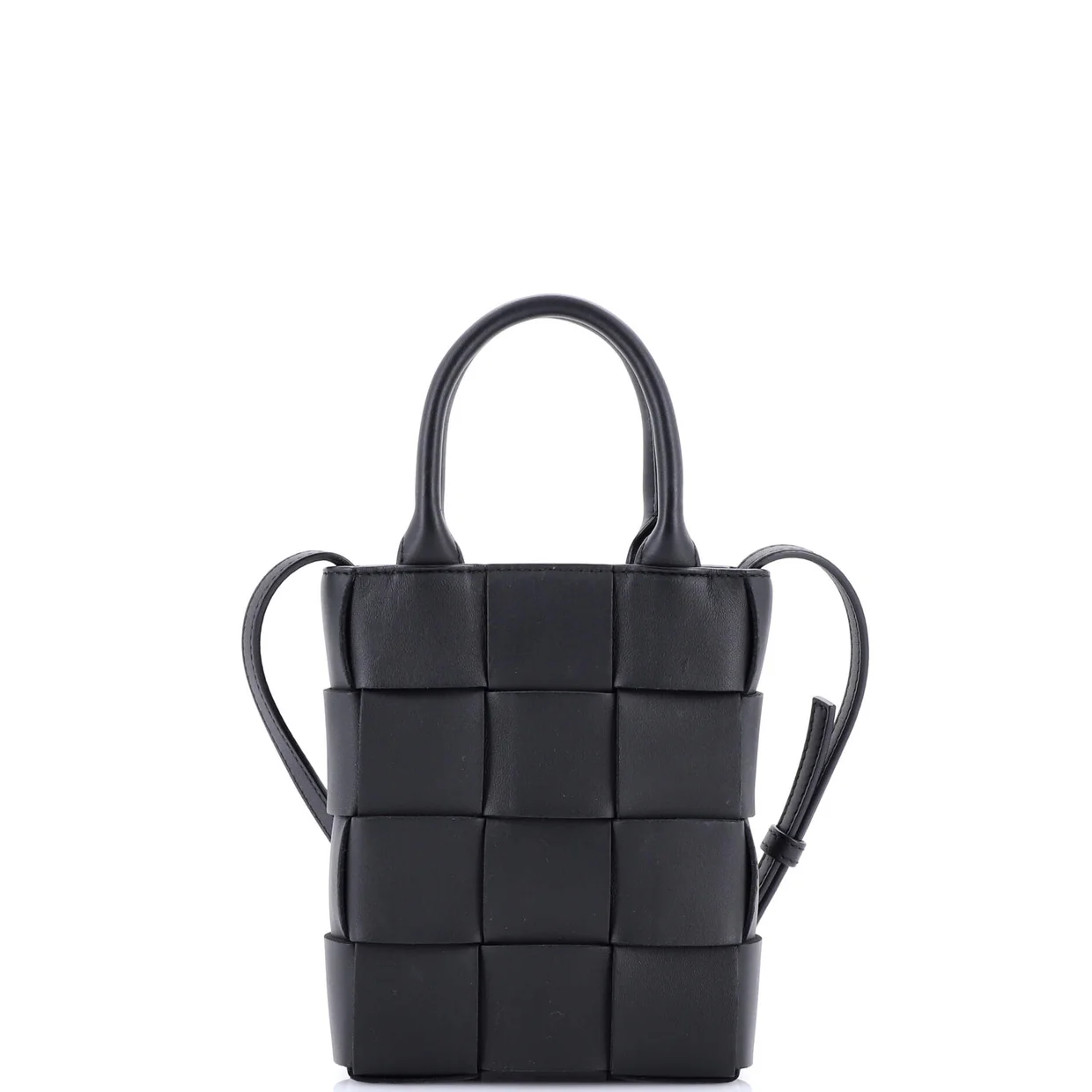 Cassette Convertible Tote Maxi Intrecciato Leather Mini - Deep Luxury