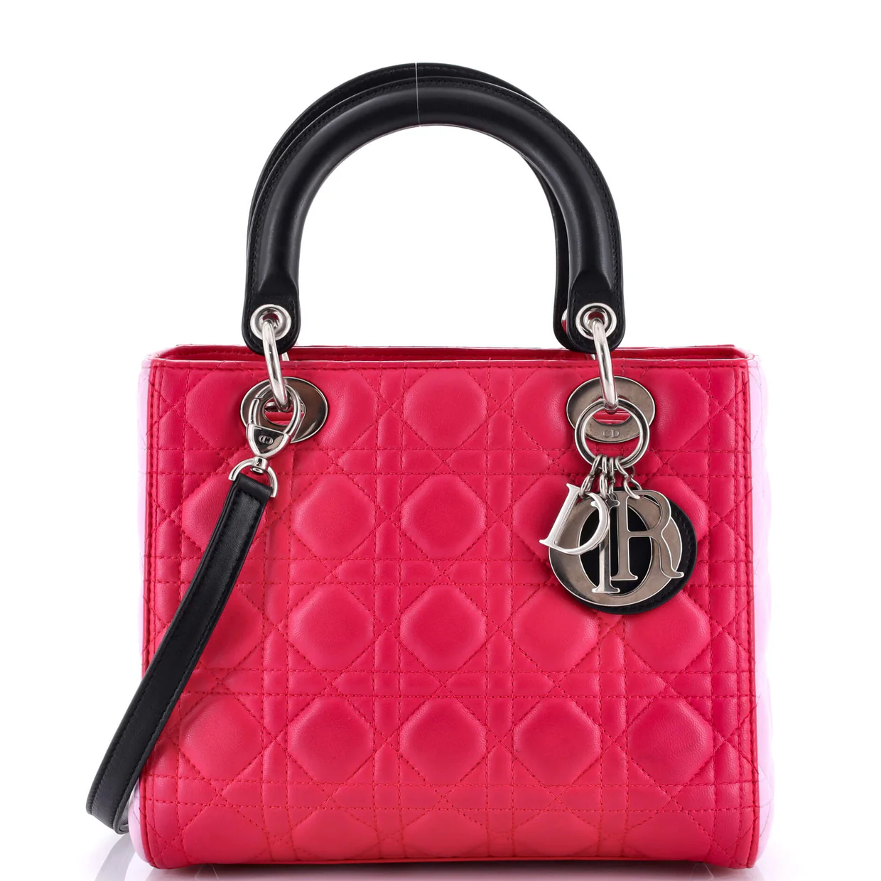 Lady Dior Bag Cannage Quilt Lambskin Medium - Deep Luxury