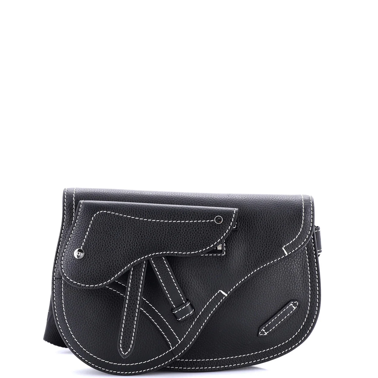 Saddle Messenger Pouch Leather - Deep Luxury