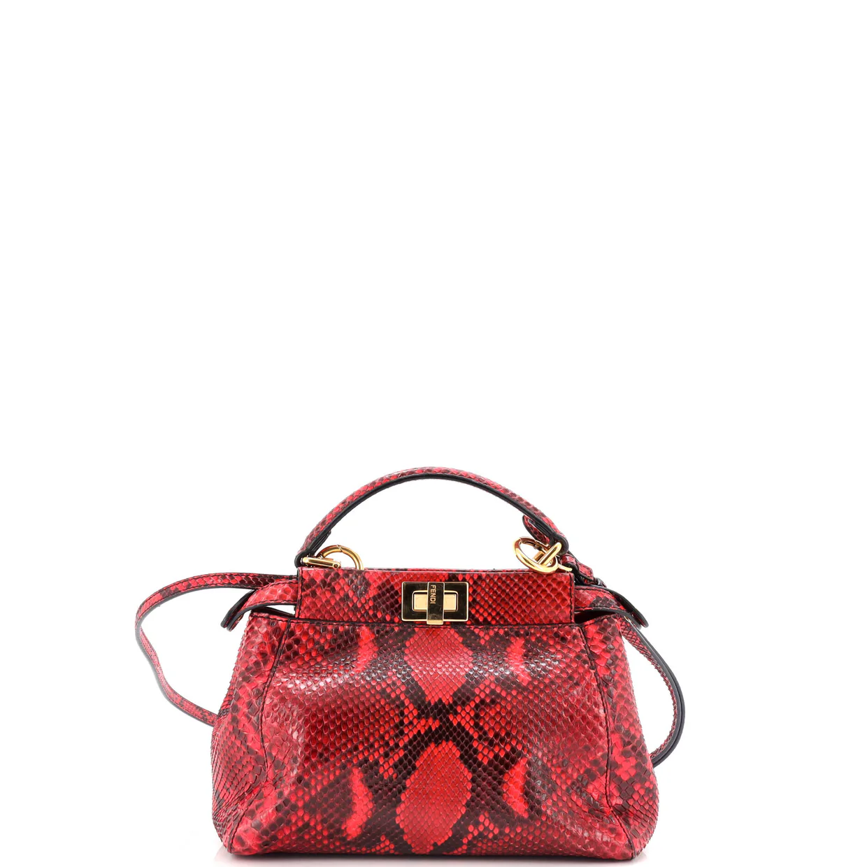 Peekaboo Bag Python Mini - Deep Luxury