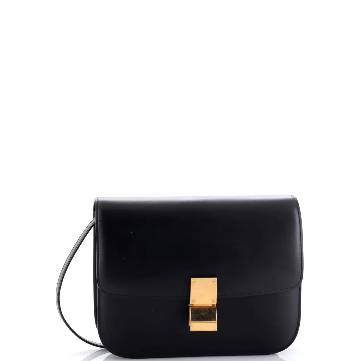 Classic Box Bag Smooth Leather Medium - Deep Luxury