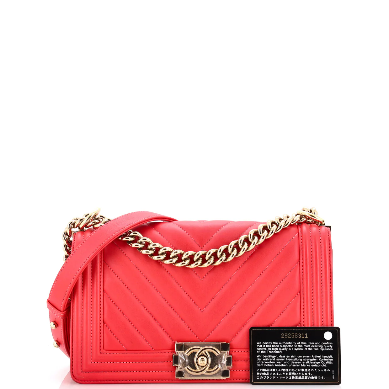 Boy Flap Bag Chevron Lambskin Old Medium - Deep Luxury