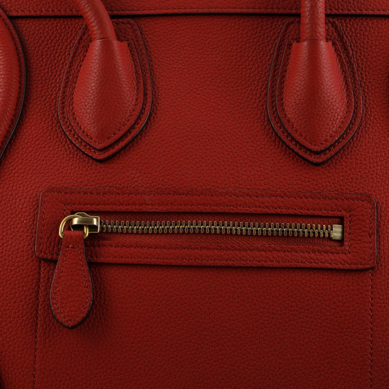 Luggage Bag Grainy Leather Micro - Deep Luxury