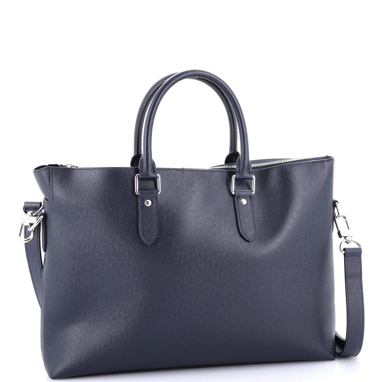 Anton Soft Briefcase Taiga Leather - Deep Luxury