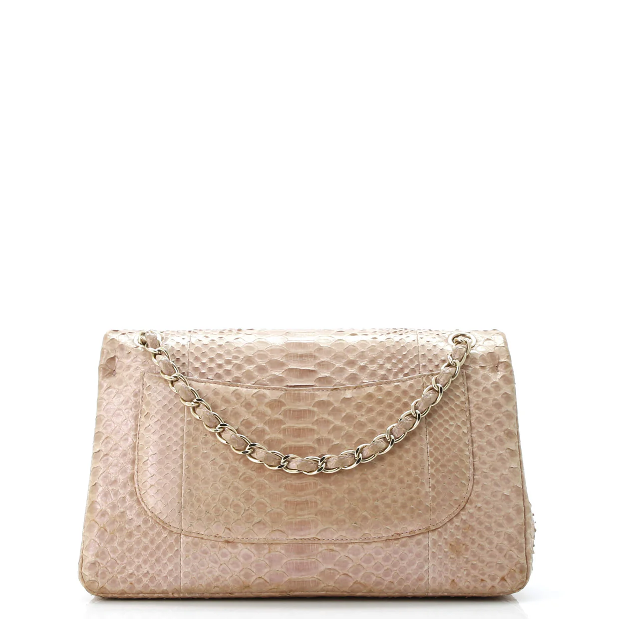 Classic Double Flap Bag Iridescent Python Medium - Deep Luxury