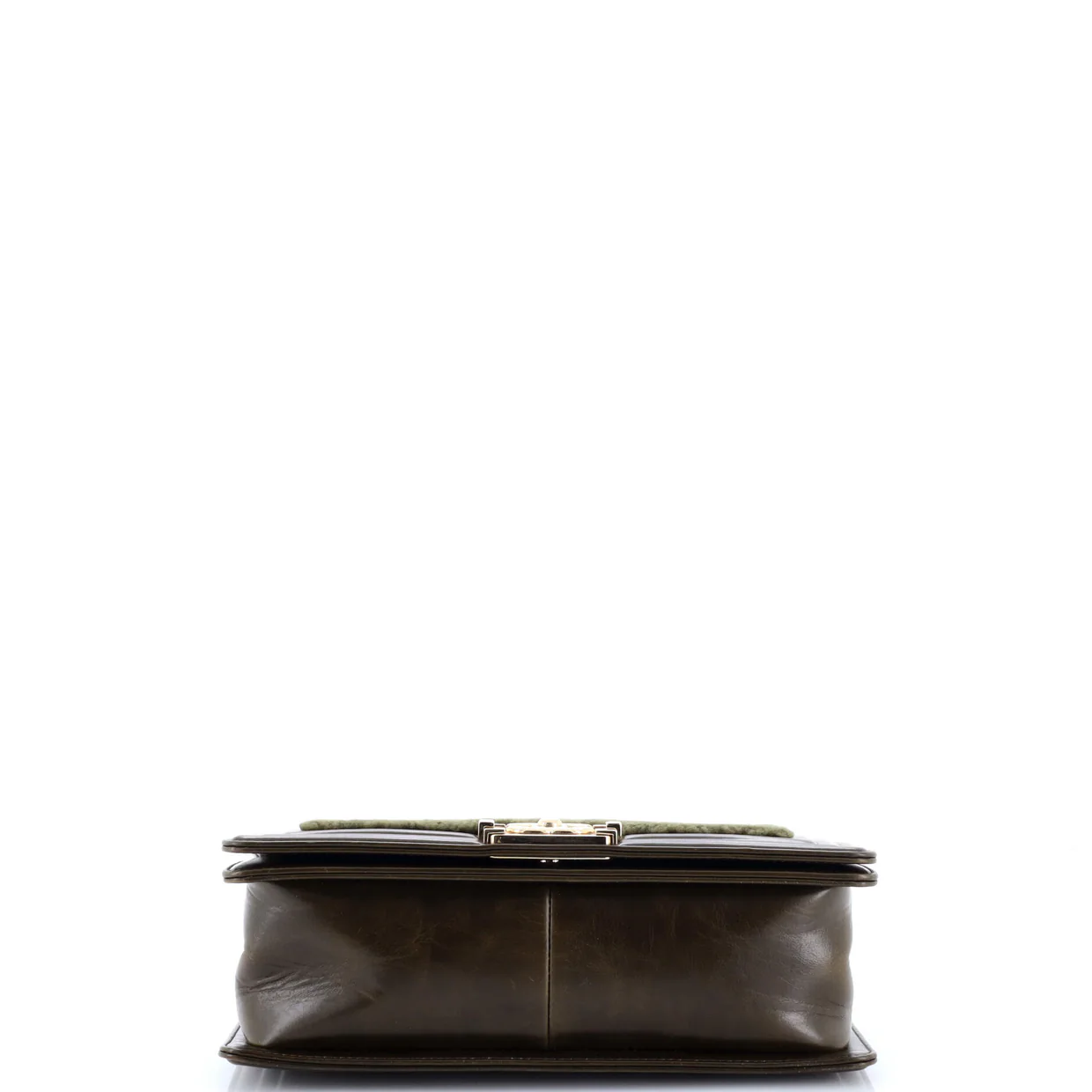 Boy Flap Bag Shearling with Leather Old Medium - Deep Luxury