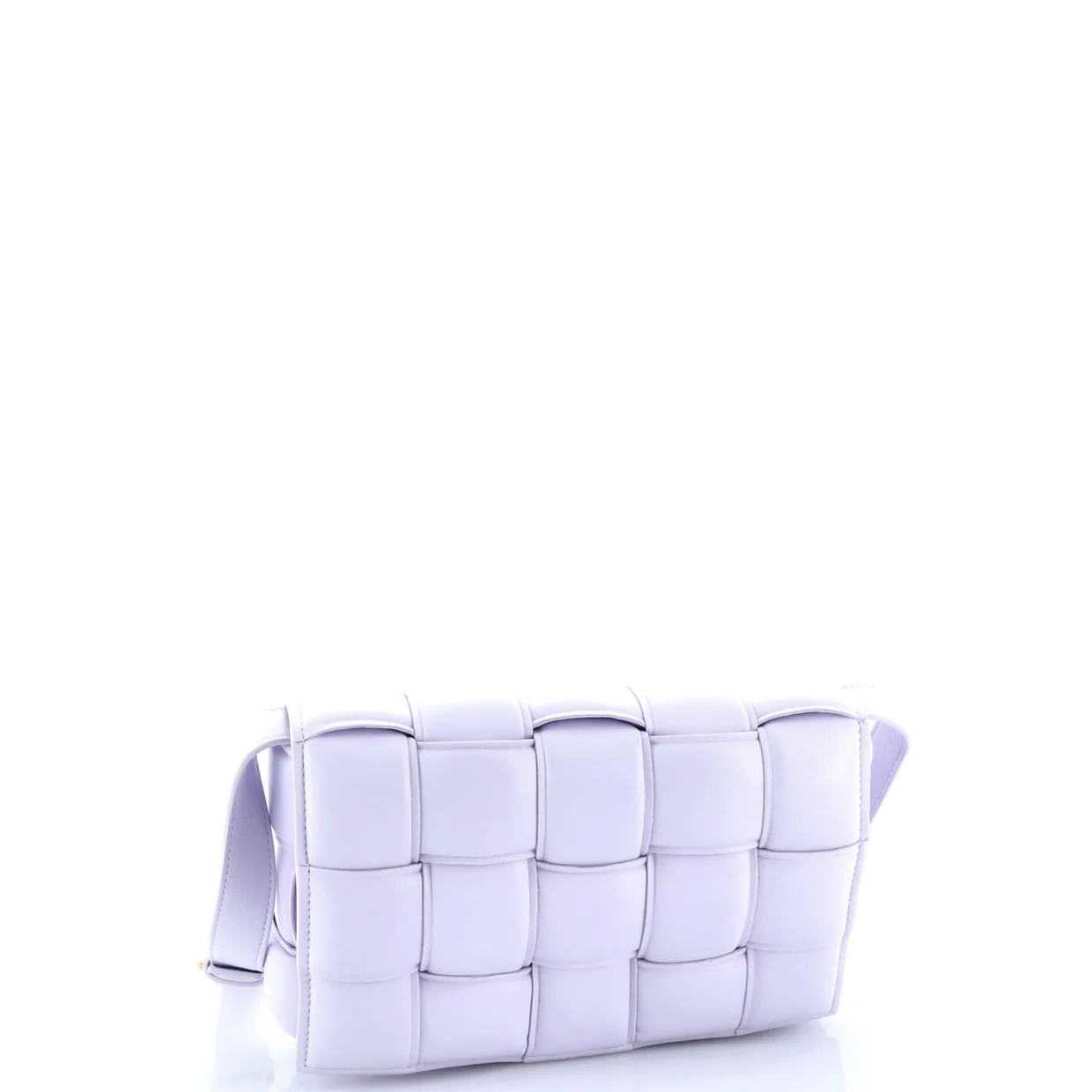 Cassette Crossbody Bag Padded Maxi Intrecciato Leather Small - Deep Luxury