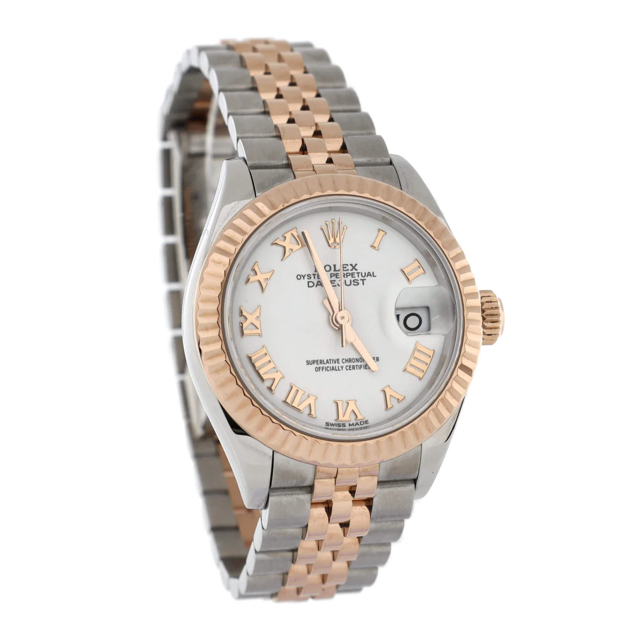 Oyster Perpetual Datejust Automatic Watch Stainless Steel and Rose Gold 28 - Deep Luxury