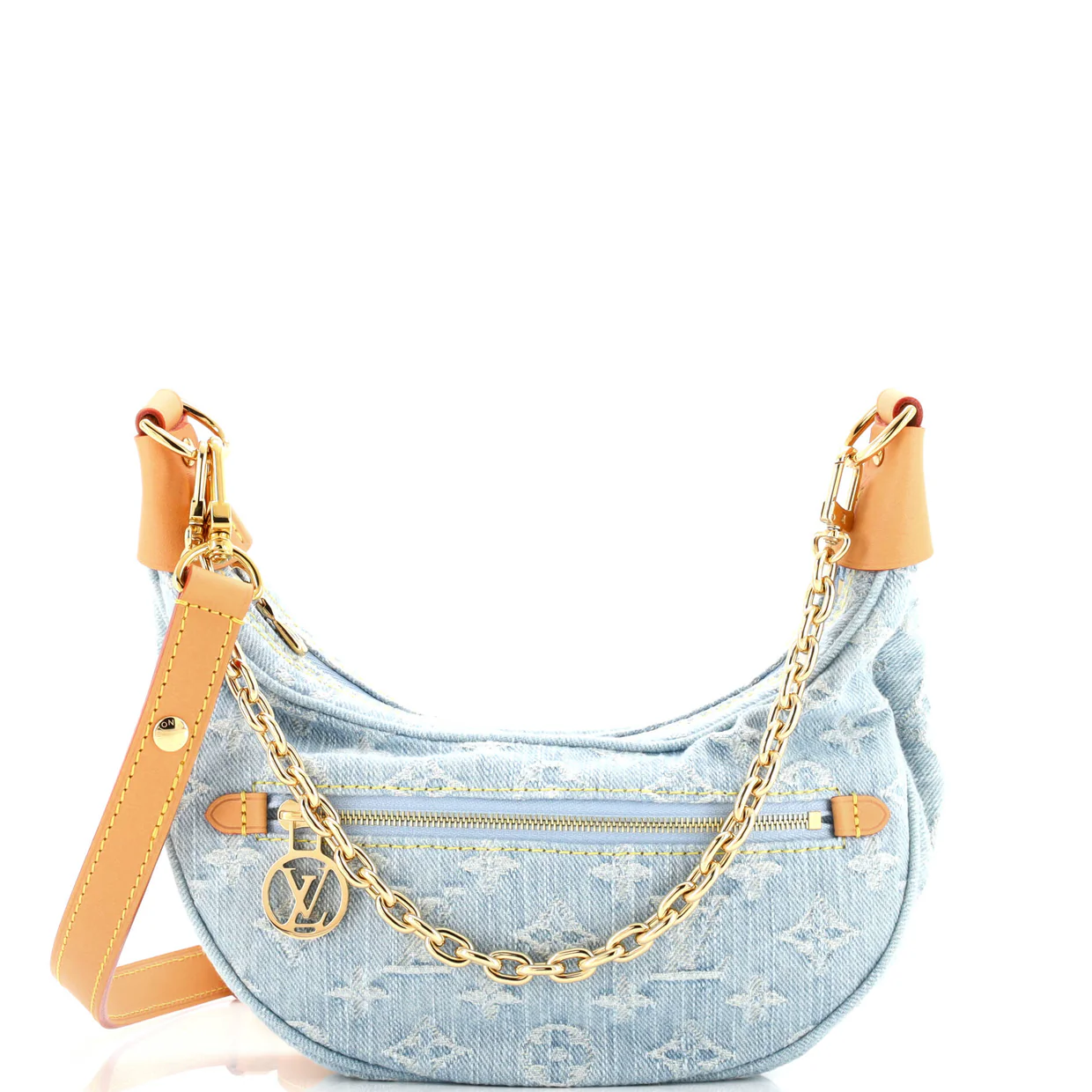 Loop Handbag Monogram Denim - Deep Luxury