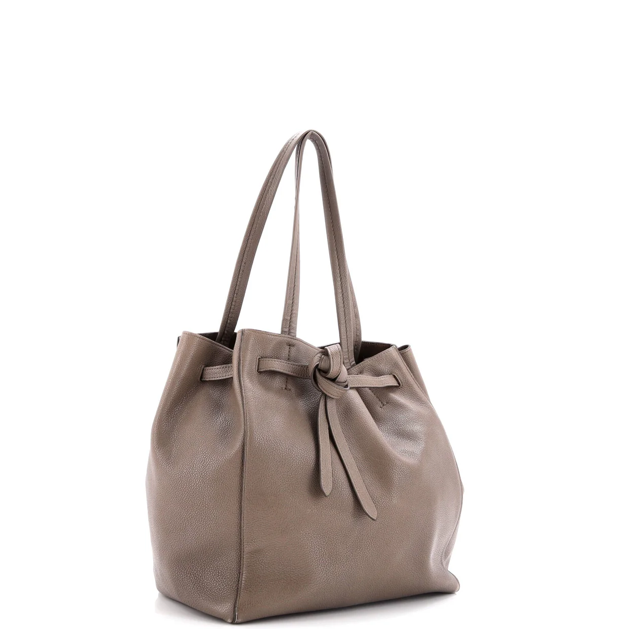 Phantom Tie Cabas Tote Leather Small - Deep Luxury