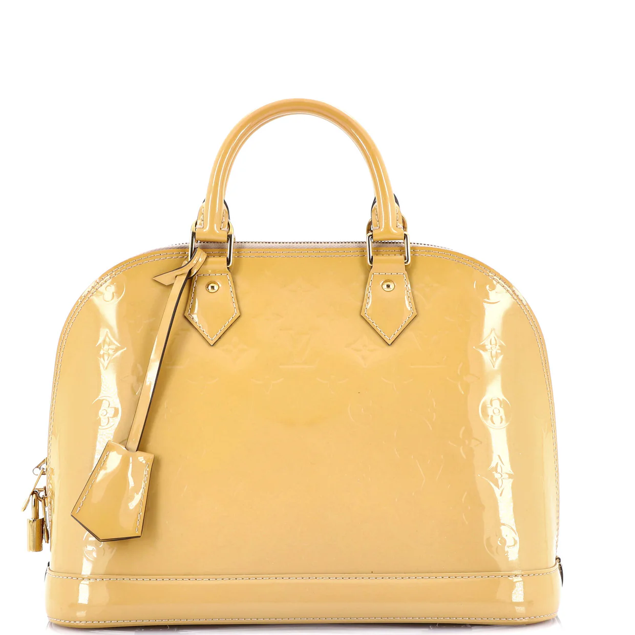 Alma Handbag Monogram Vernis PM - Deep Luxury