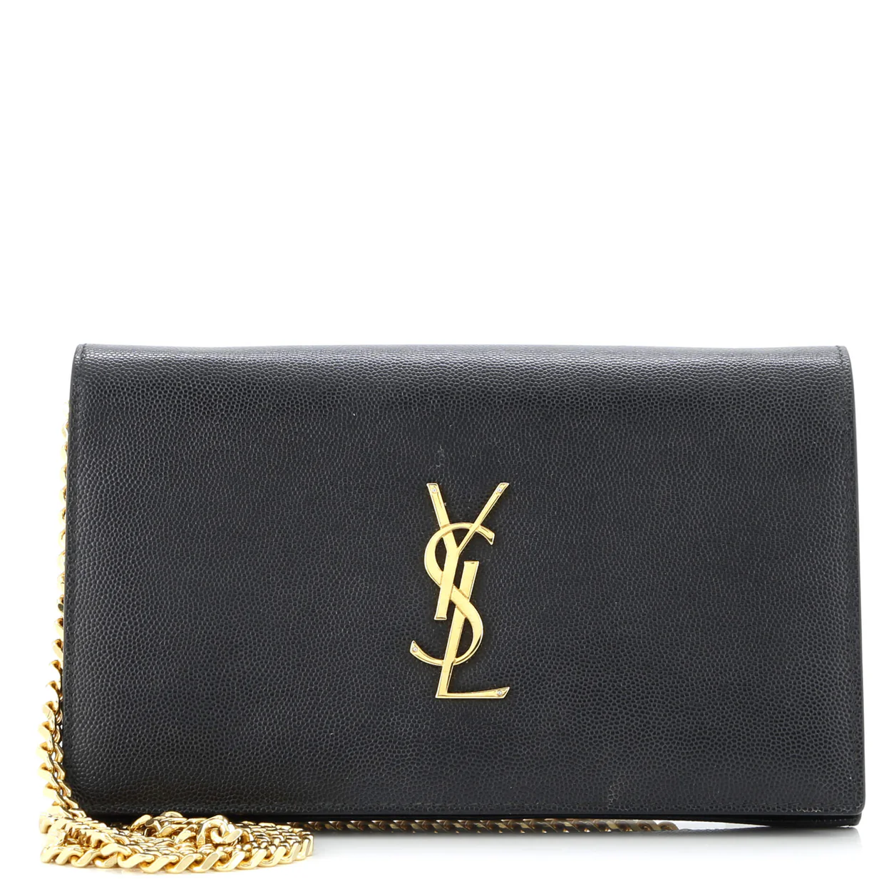 Classic Monogram Crossbody Bag Grainy Leather Large - Deep Luxury