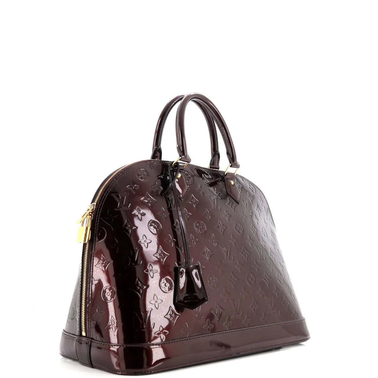 Alma Handbag Monogram Vernis GM - Deep Luxury