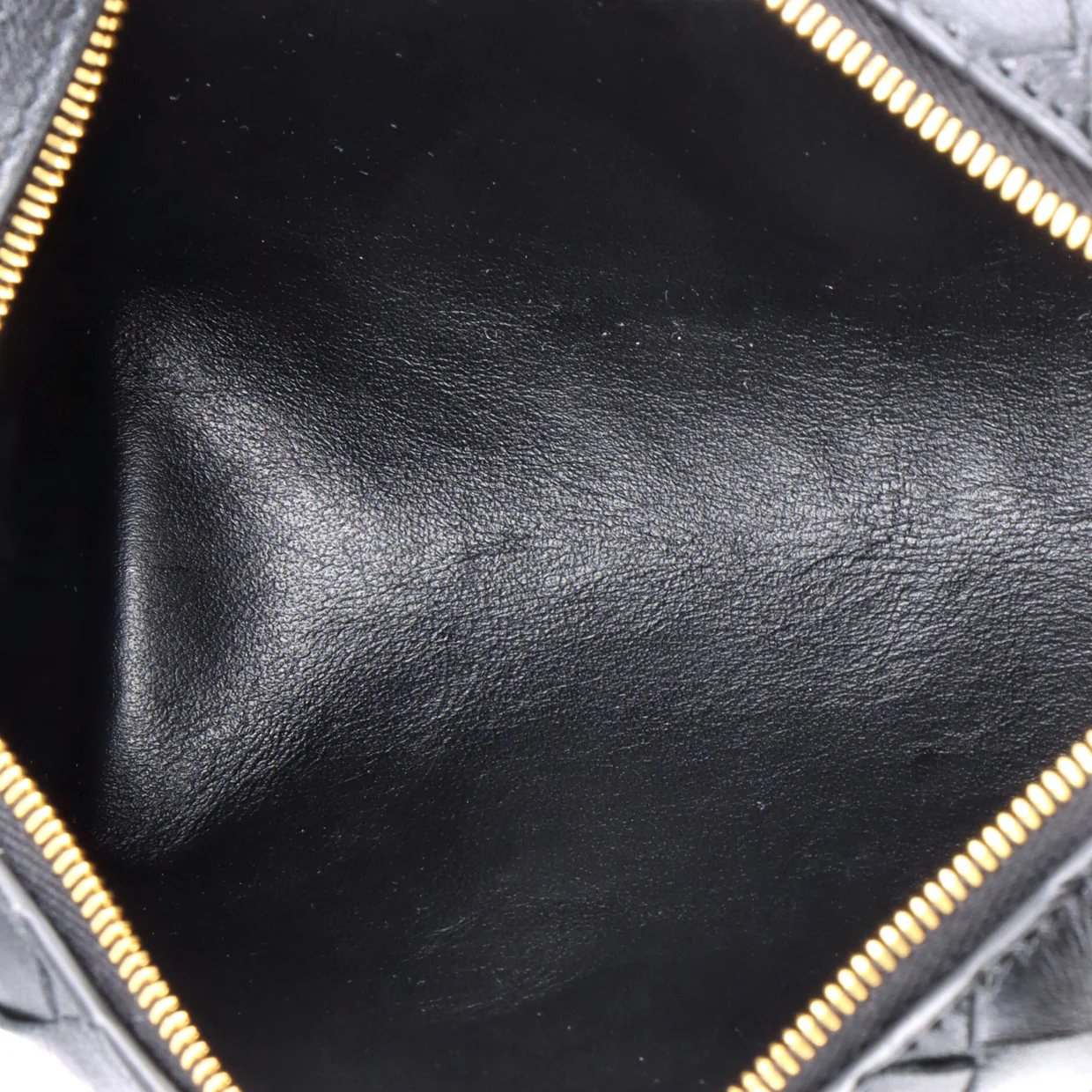 Zip Crossbody Bag Intrecciato Nappa Mini - Deep Luxury