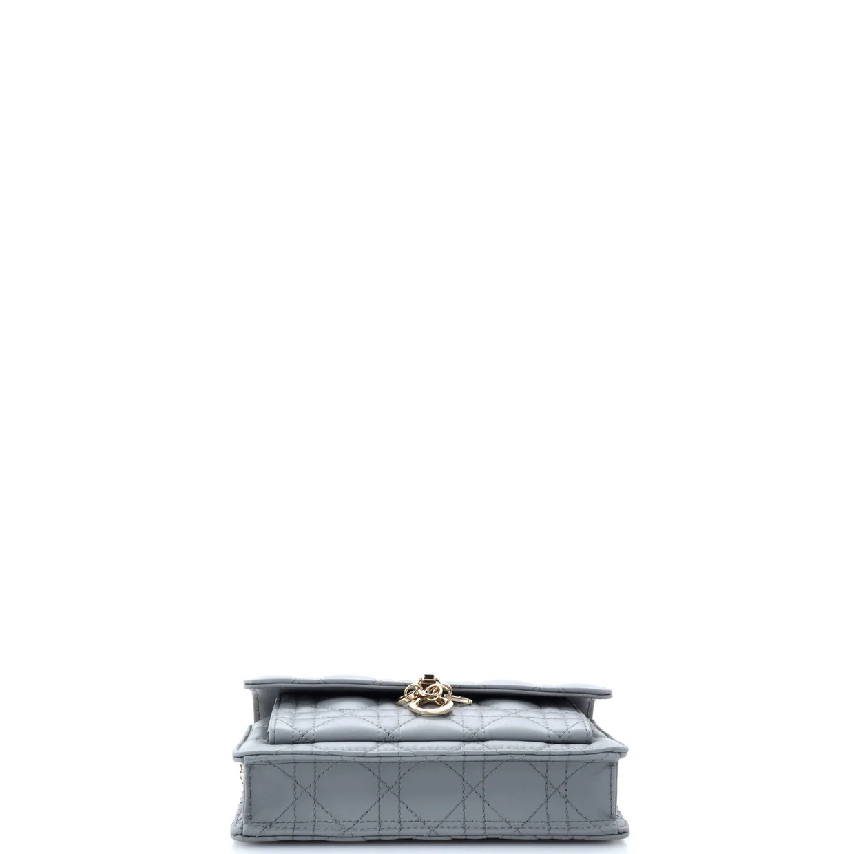 My Dior Top Handle Flap Bag Cannage Quilt Lambskin Mini - Deep Luxury
