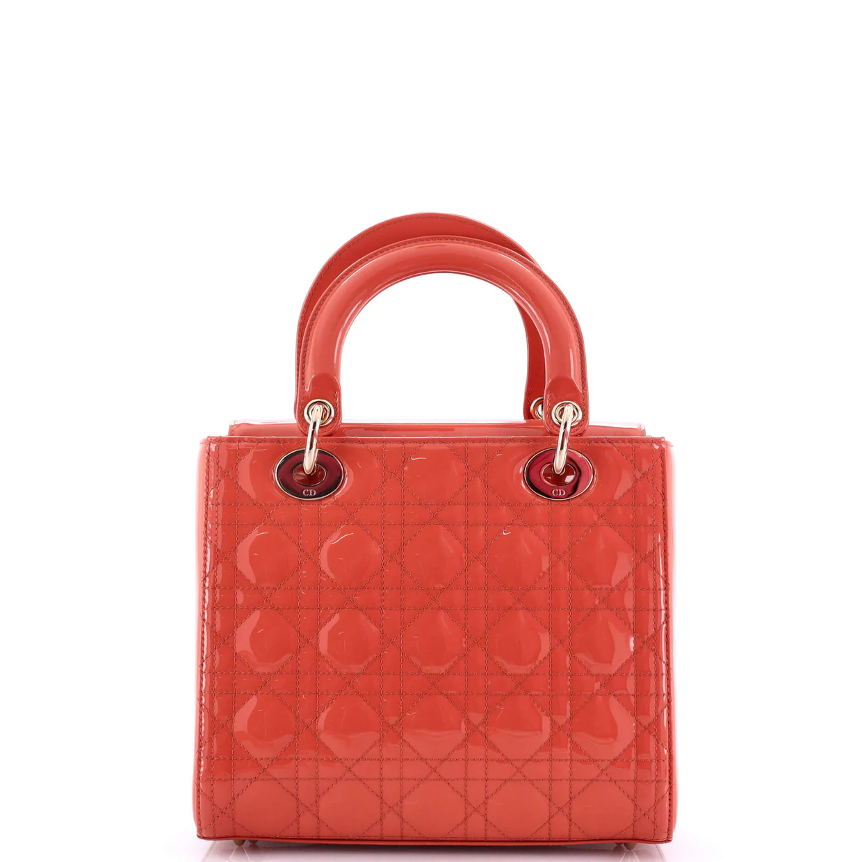 Lady Dior NM Bag Cannage Quilt Patent Medium - Deep Luxury