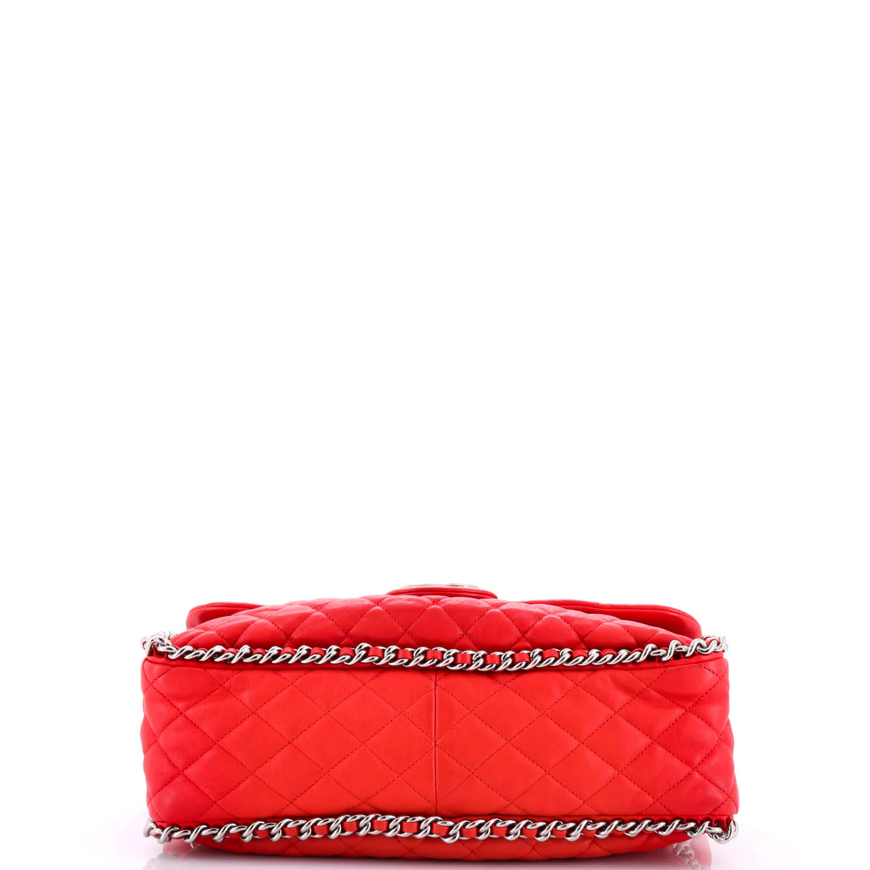 Chain Around Flap Bag Quilted Leather Maxi - Deep Luxury