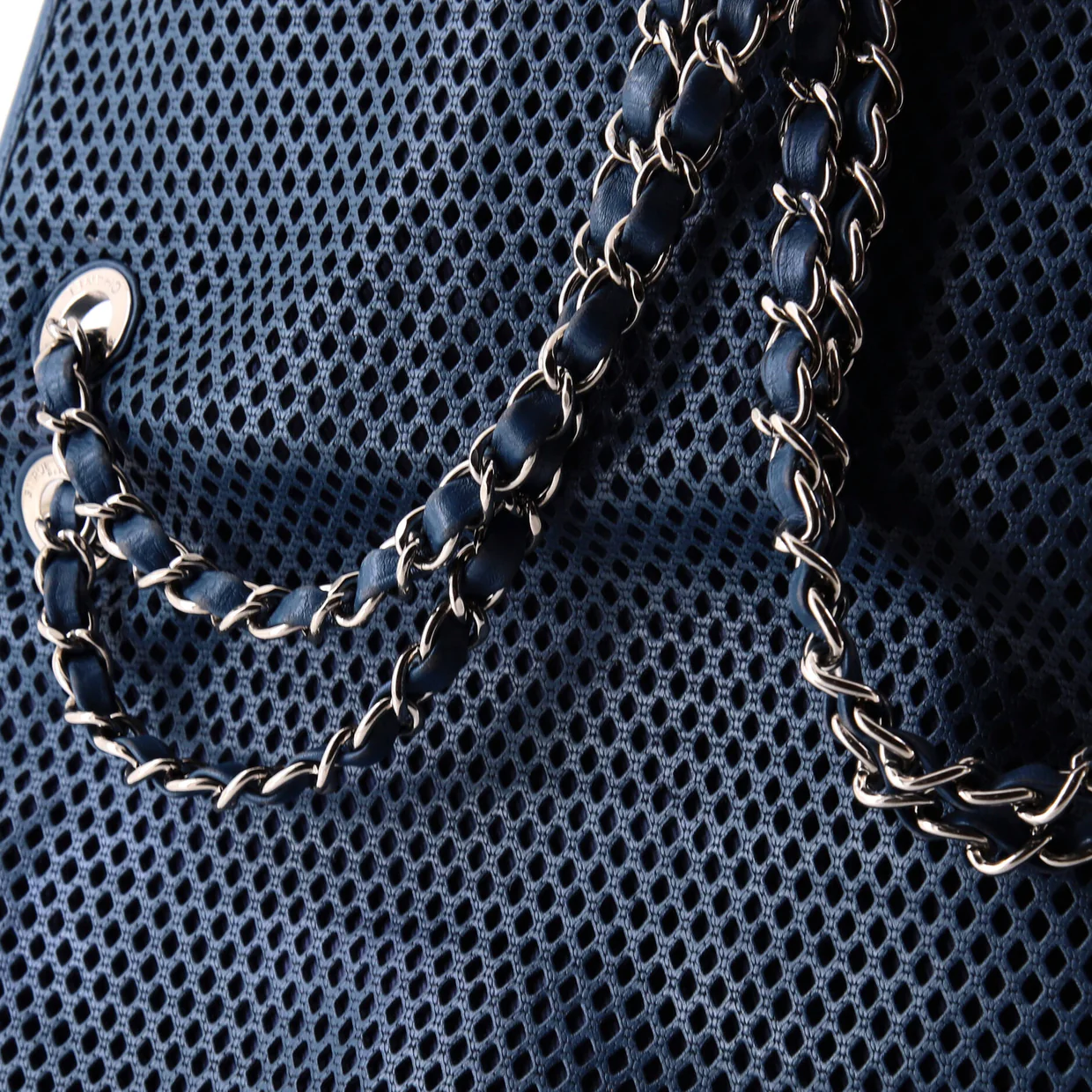 Up In The Air Flap Bag Perforated Leather Medium - Deep Luxury