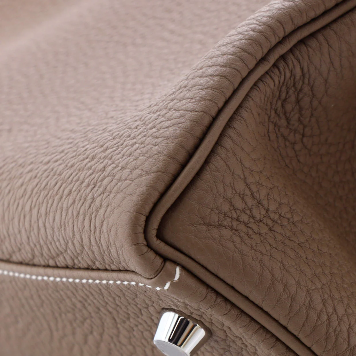 Kelly Handbag Grey Togo with Palladium Hardware 28 - Deep Luxury