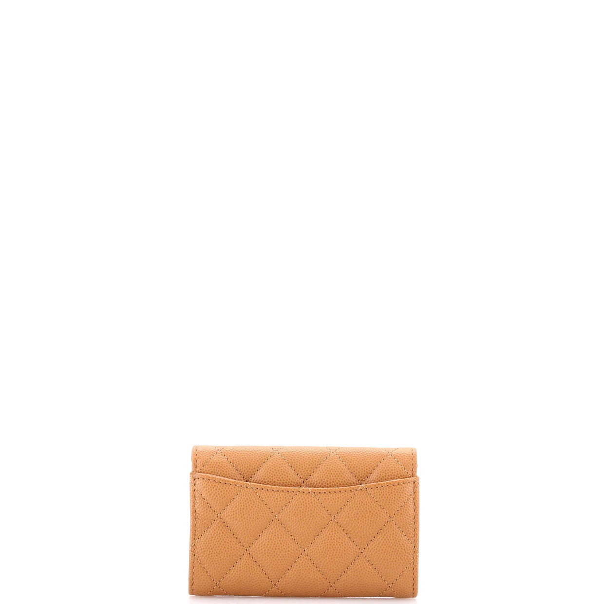 Classic Flap Card Case Quilted Caviar - Deep Luxury