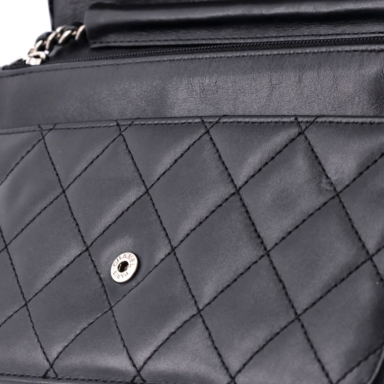 Cambon Wallet on Chain Quilted Leather - Deep Luxury