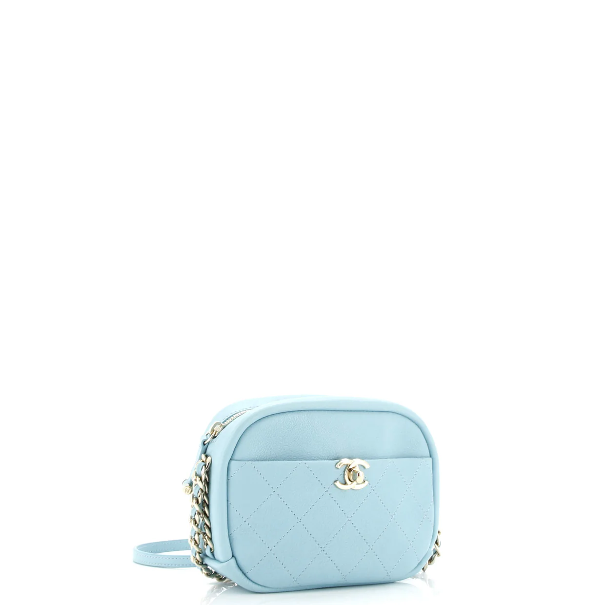 Casual Trip Camera Case Quilted Goatskin Small - Deep Luxury